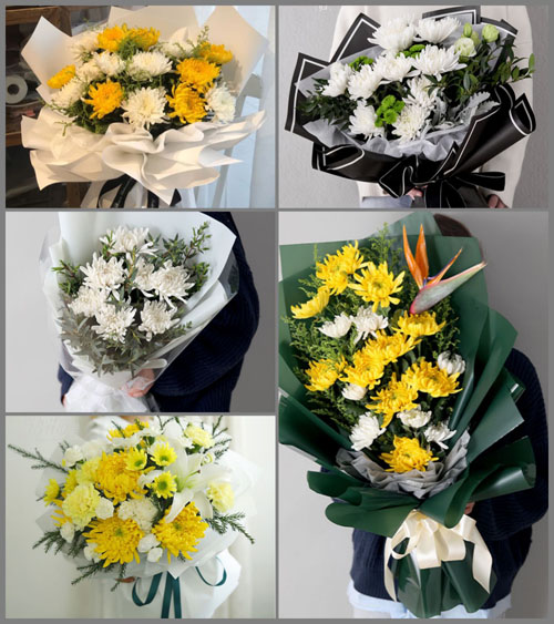 河北沧州献县陈庄乡白事花束代送
